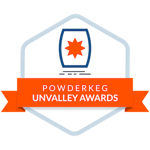 Powderkeg Unvalley Awards badge